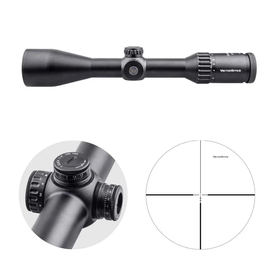 Vector Optics Continental 2-12x50 SFP kiväärin kiikaritähtäin