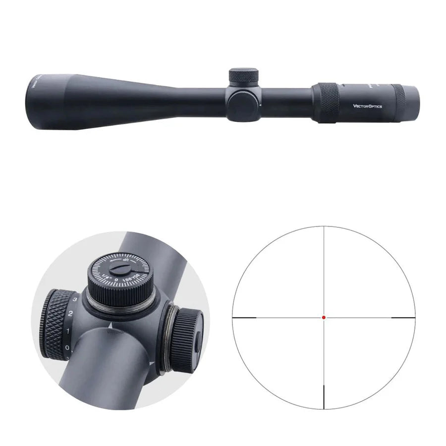 Vector Optics Forester 3-15x50SFP kiväärin kiikaritähtäin