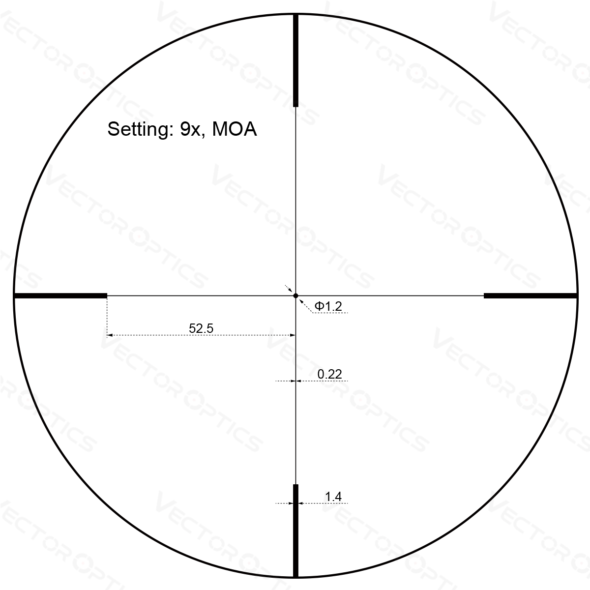 Vector Optics Forester JR. 3-9x40 kiväärikiikari