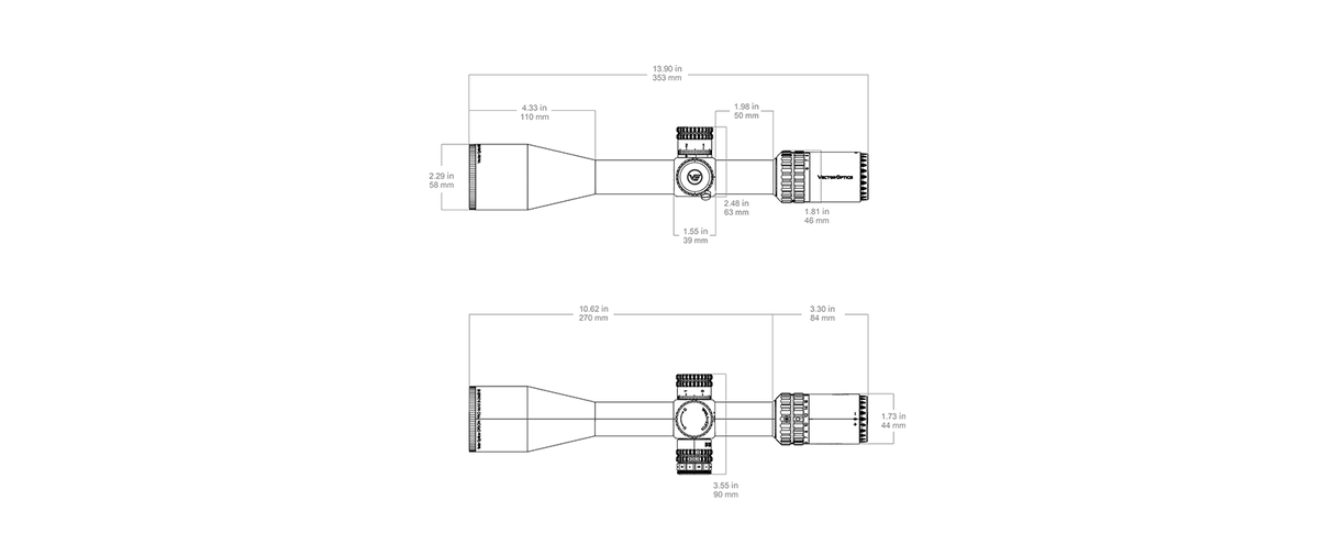 Vector Optics Orion Pro Max 6-24x50 MIL HD FFP kiväärin tähtäin