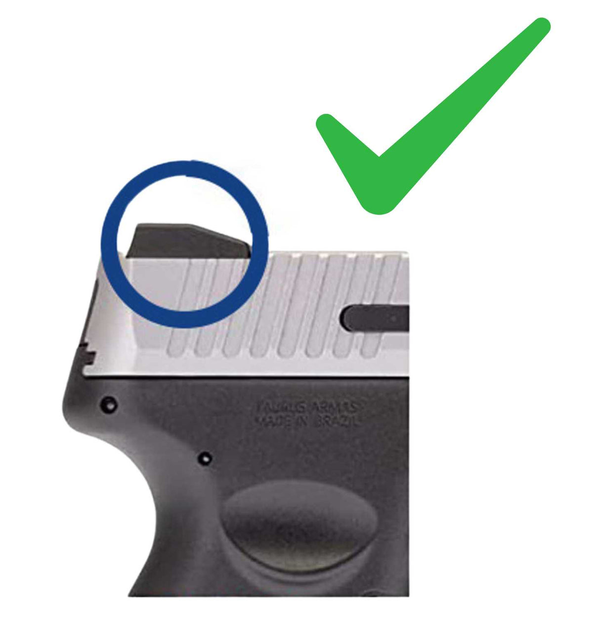 Taurus G3, G2S, G2C, TX22 punapisteen kiinnitys | Trijicon RMR jalanjälki