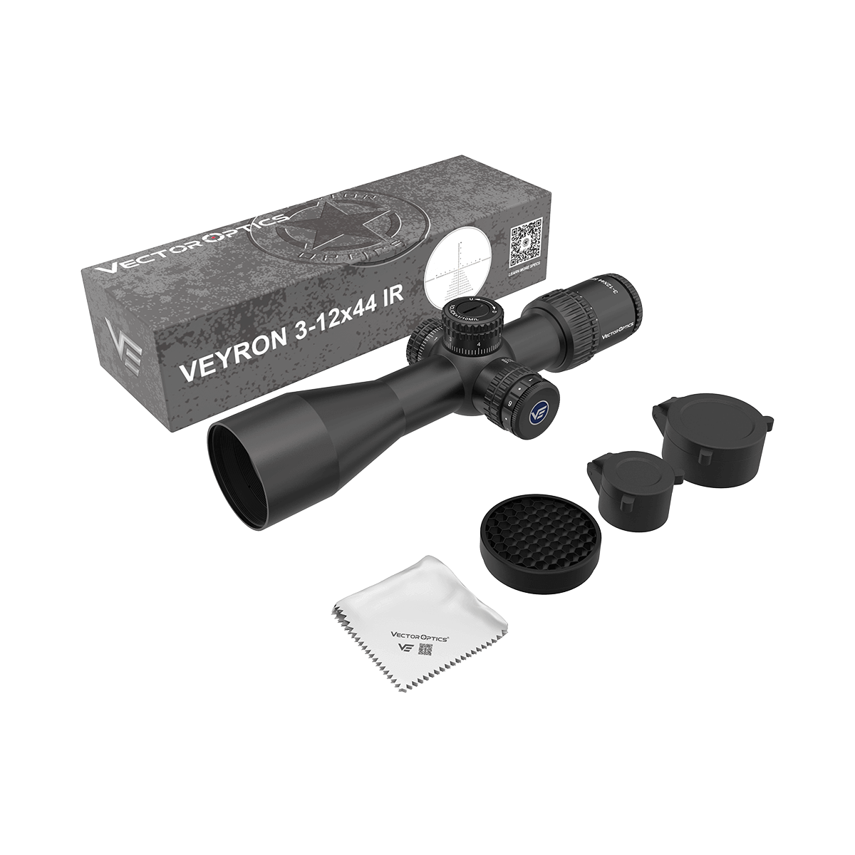 Vector Optics Veyron 3-12x44IR SFP kompakti kiväärikiikari Vector Optics