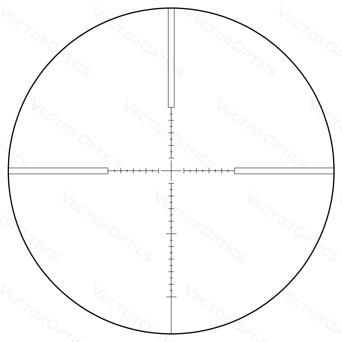 Vector Optics Veyron 3-12x44 SFP compact kiväärin kiikaritähtäin