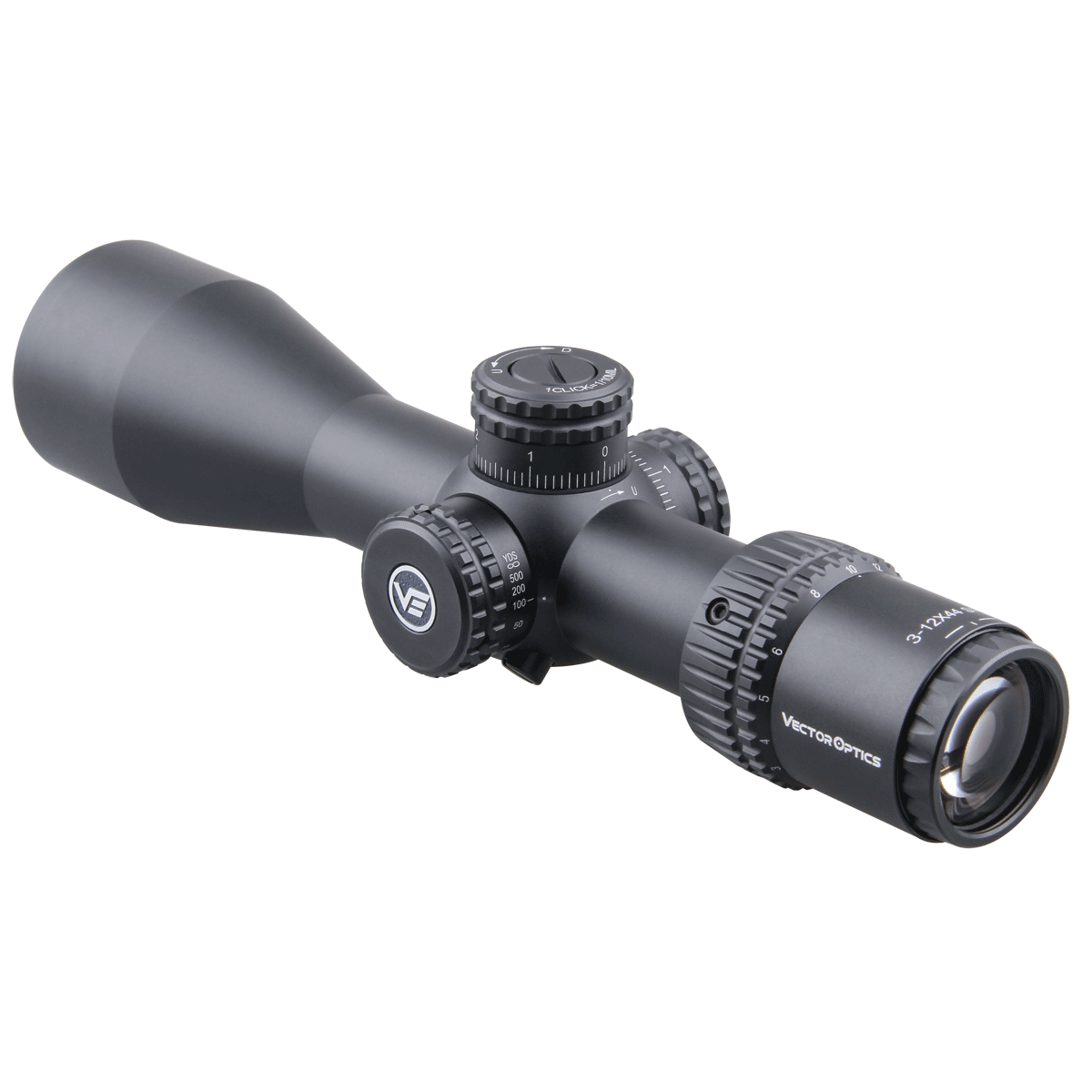 Vector Optics Veyron 3-12x44 SFP compact kiväärin kiikaritähtäin