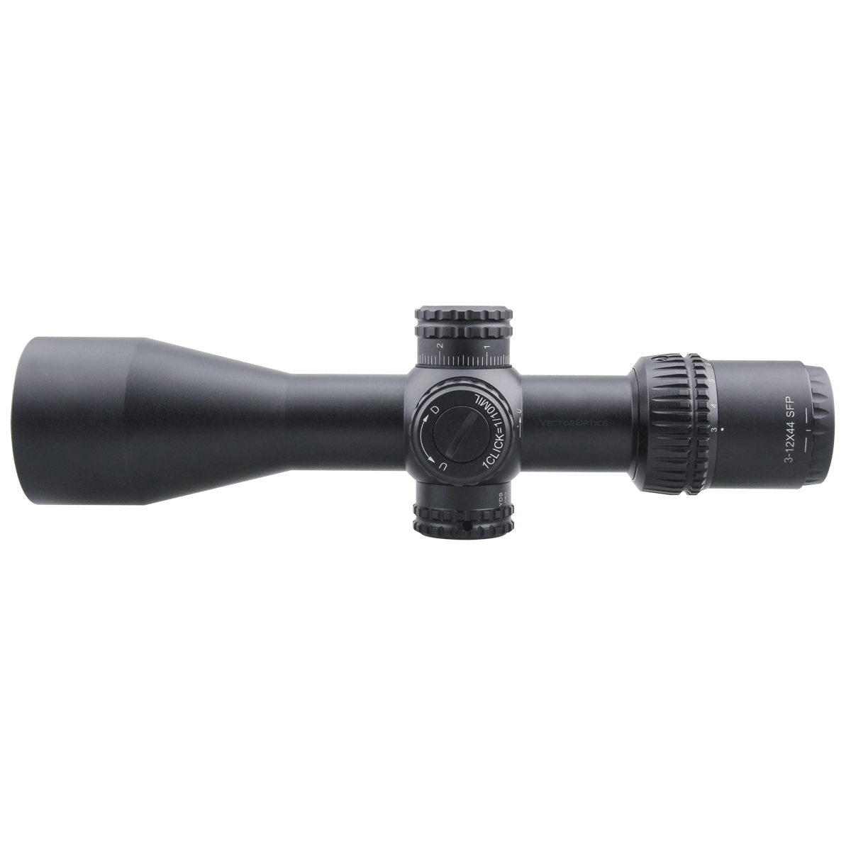 Vector Optics Veyron 3-12x44 SFP compact kiväärin kiikaritähtäin