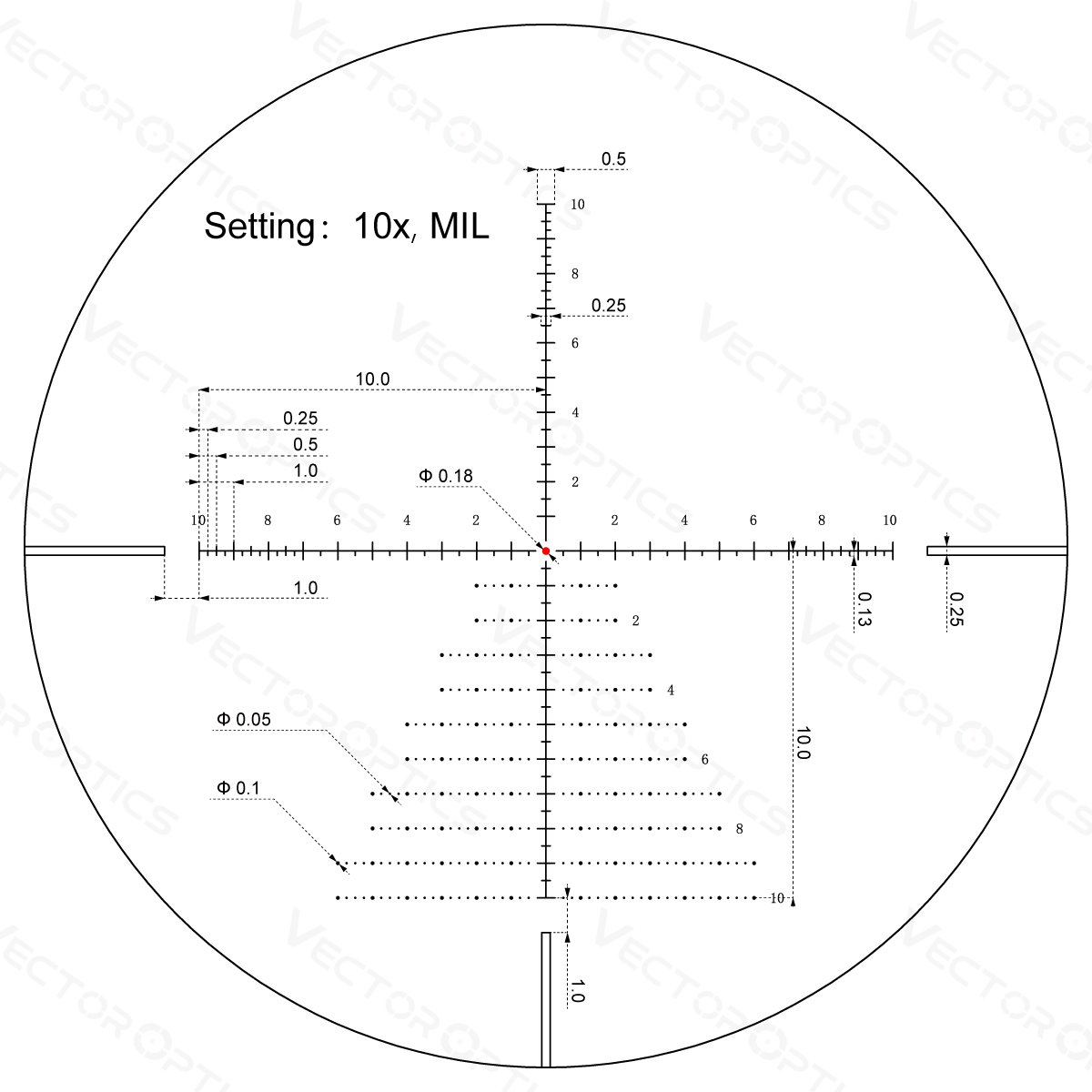 Vector Optics Veyron 4-16x44IR SFP kompakti kiväärin kiikaritähtäin