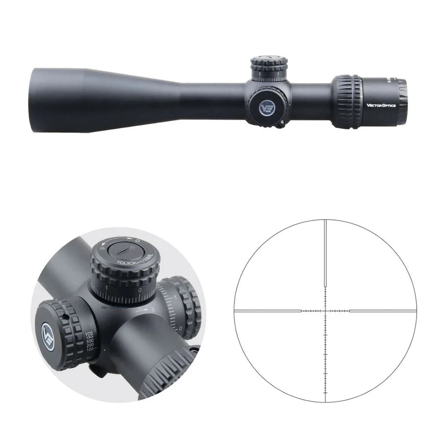 Vector Optics Veyron 6-24x44 FFP kiväärin kiikaritähtäin