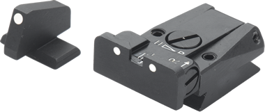 H&K P7 säädettävät rautähtäimet | valkoiset pisteet