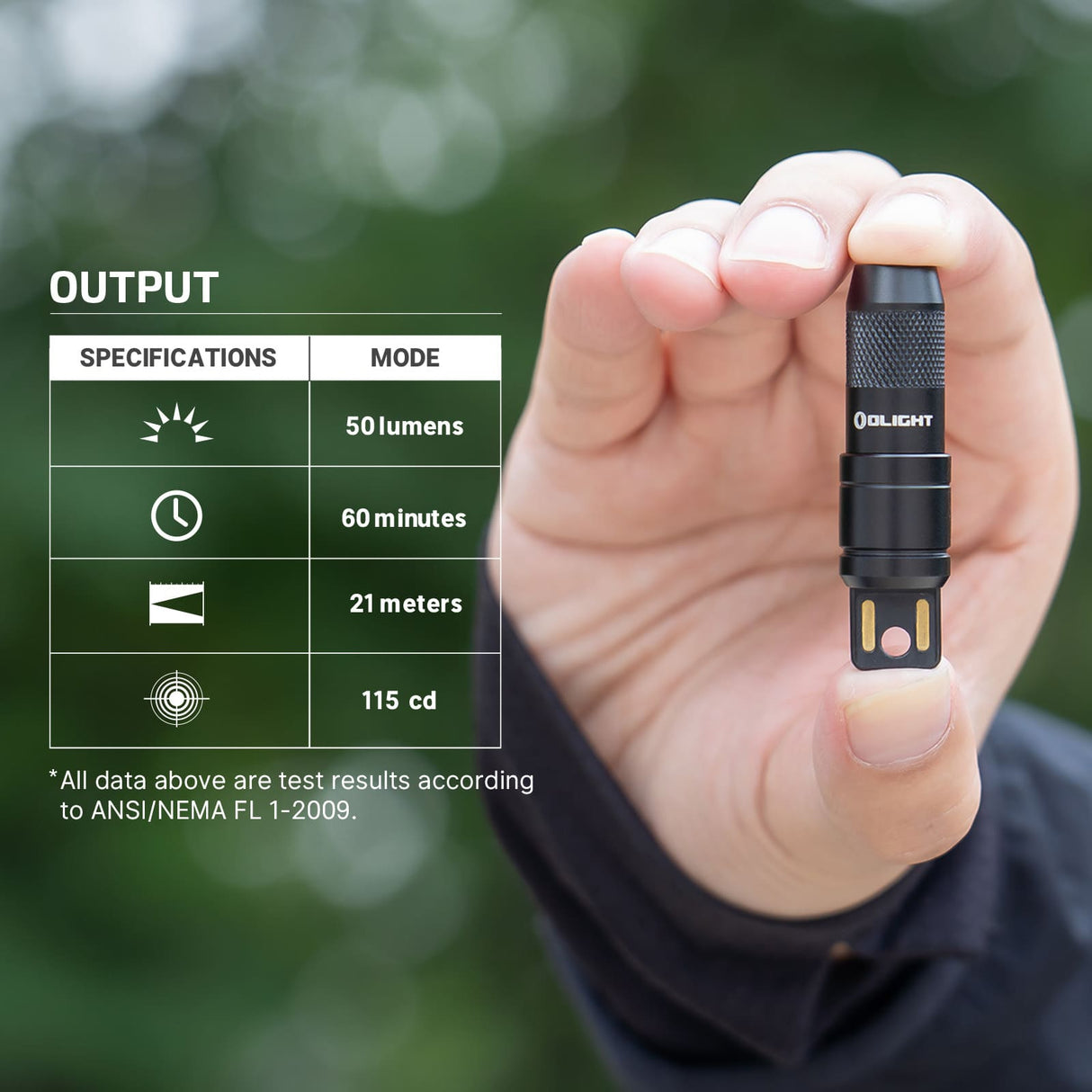 Olight imini 2 | mini ladattava avaimenperä valaisin | 50 lm