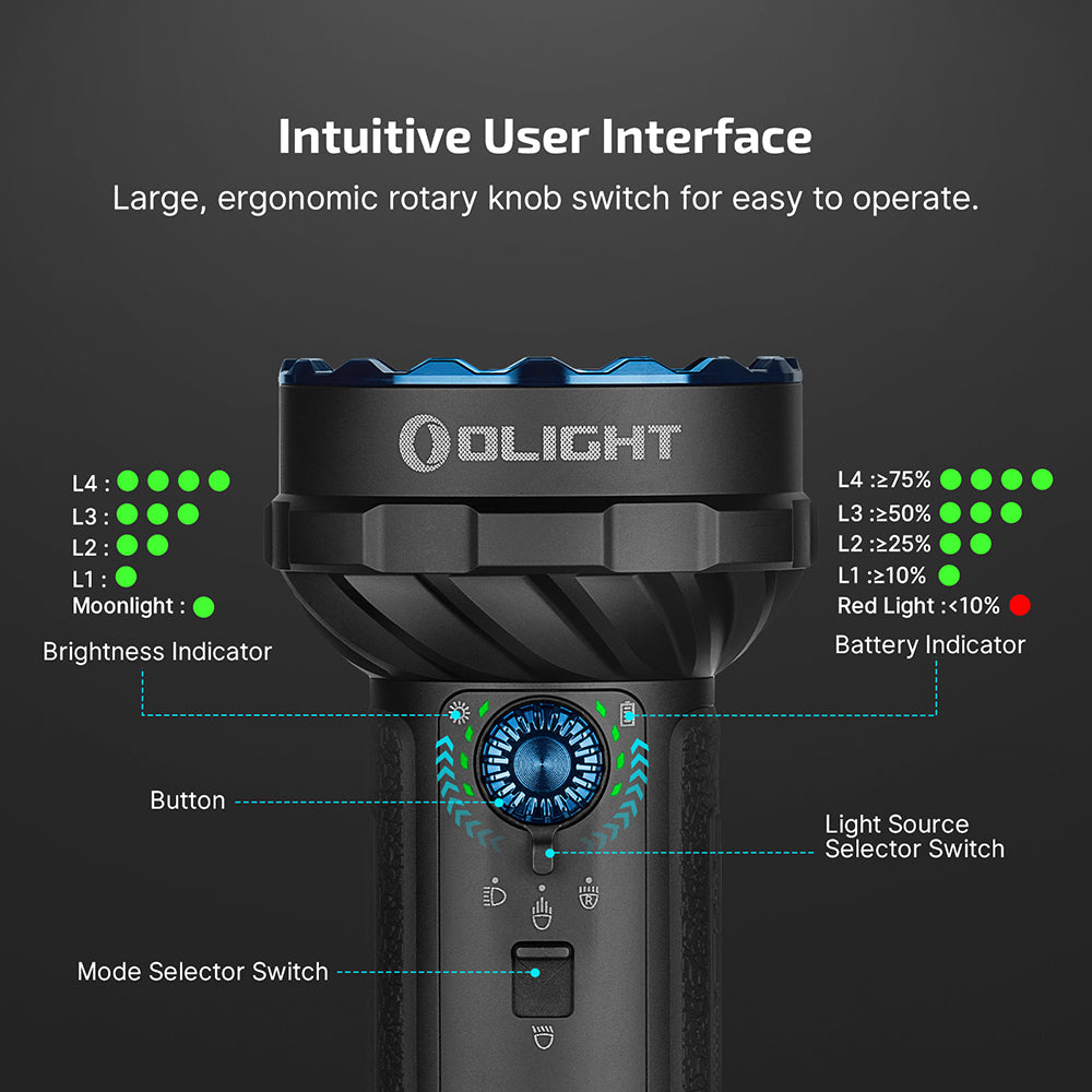 Olight Marauder 2 Mini | tehokas ladattava valaisin | 10.000 lm