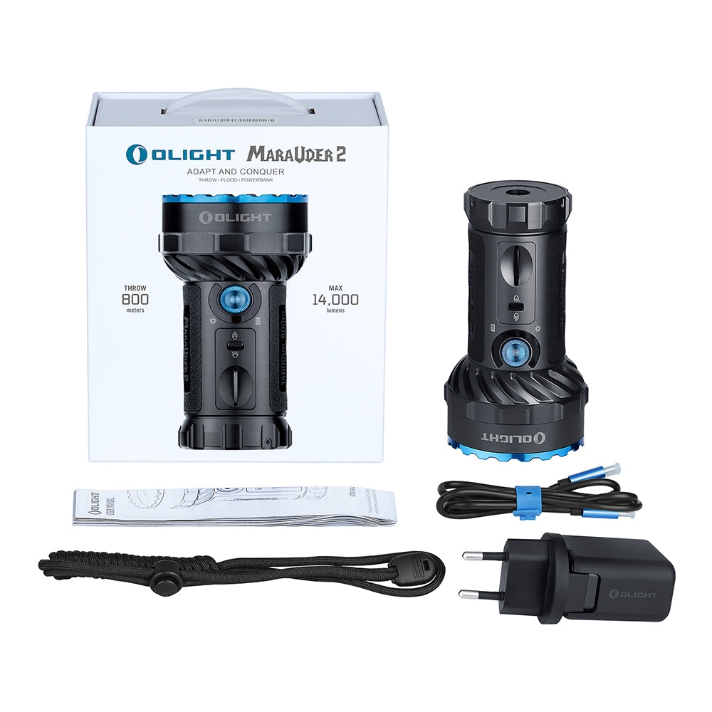 Olight Marauder 2 | erittäin tehokas ladattava valaisin | 14.000 lm