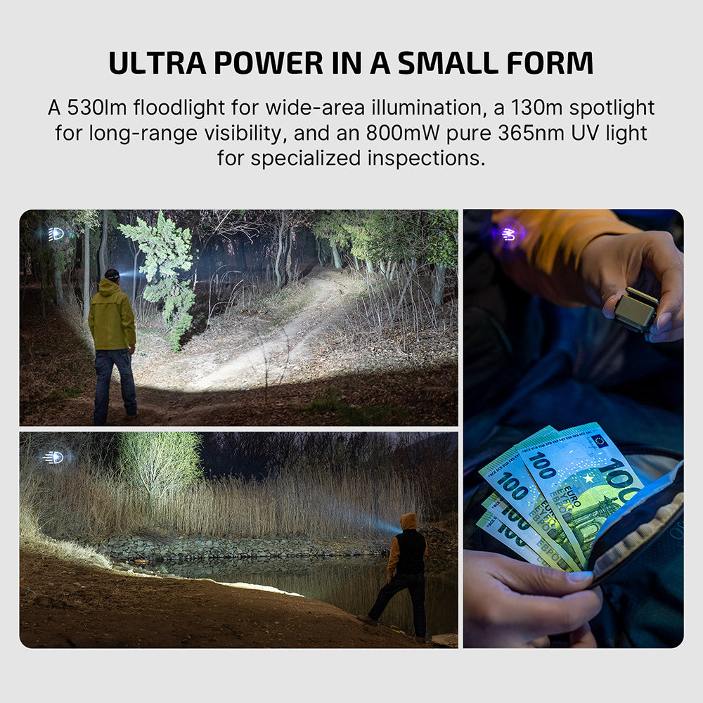 Olight Oclip Ultra | 3-in-1 clip-on EDC-valaisin | 530 lm - Olive Green