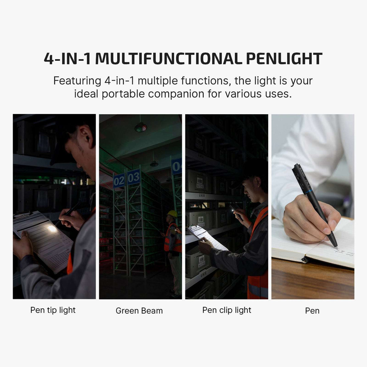 Olight O’Pen 3 | monitoiminen kynävalaisin | 120 lm + vihreä laser - Musta