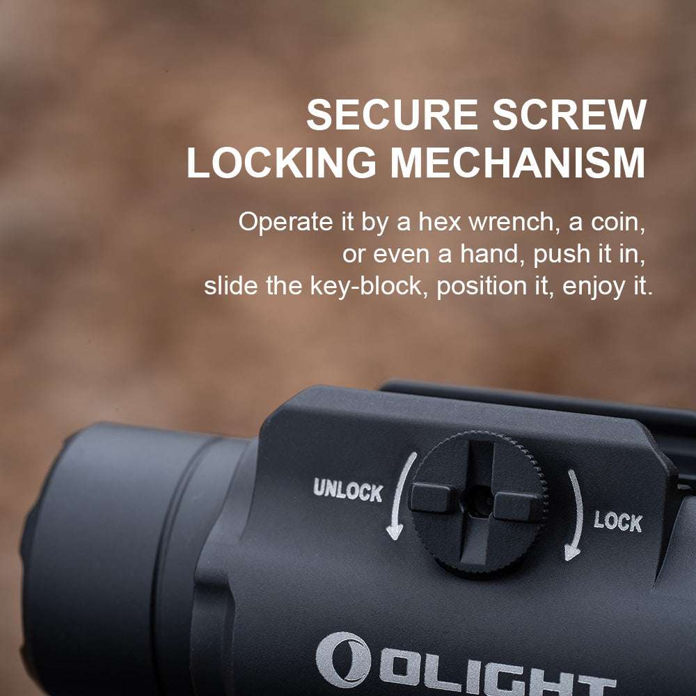 Olight PL-3R Valkyrie | pistoolin valaisin | 1.500 lm