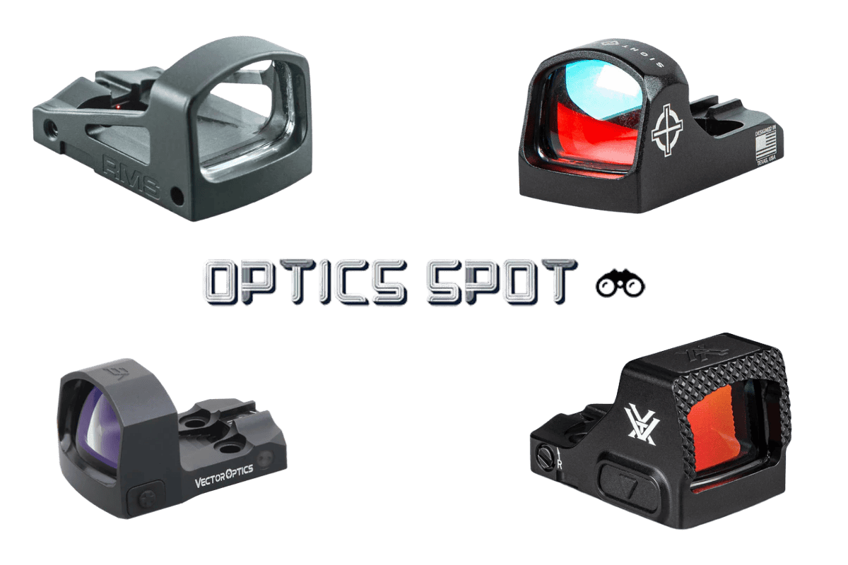 Optiikka, joka on yhteensopiva Shield RMSc footprintin kanssa – Optics Spot