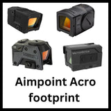Punapistetähtäimet Aimpoint Acro footprintilla