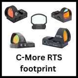 Punapistetähtäimet C-More RTS footprintilla