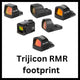 Punapistetähtäimet Trijicon RMR footprintilla