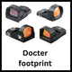 Punapistetähtäimet Docter footprintilla