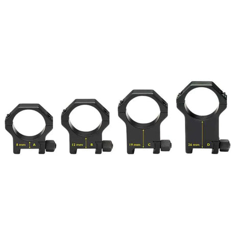 1’’ kiikaritähtäimen renkaat | Picatinny-kisko ruuvimutterilla