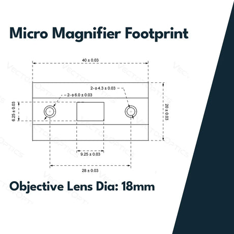 Vector Optics Paragon 3x18 suurennin Micro