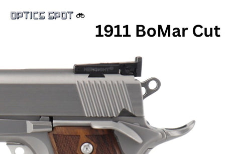 1911 [BoMar Cut] säädettävä takatähtäin | kuituoptiikalla
