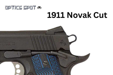 1911 [Novak Cut] säädettävä takatähtäin | with fiber optics