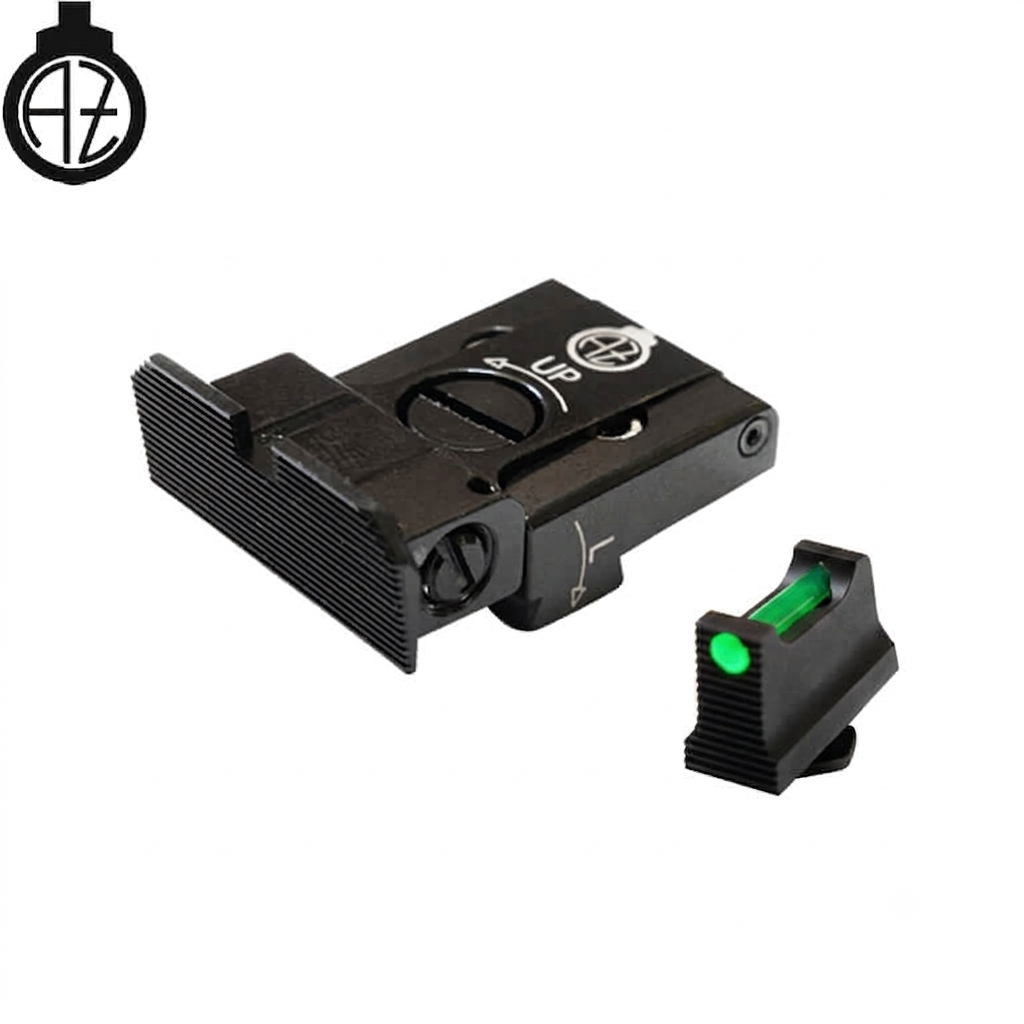 Säädettävät rautähtäimet Glock [G17 G19 G26 & other] kuituoptiikalla | type