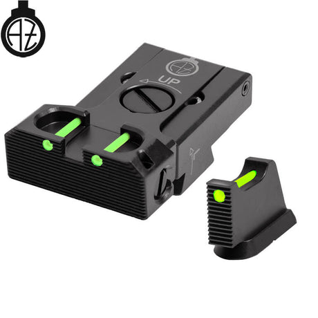 CZ 75B, CZ P-01, CZ 75 SP-01 säädettävät rautähtäimet kuituoptiikalla | type B Zendl