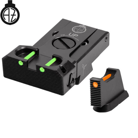 CZ 75B, CZ P-01, CZ 75 SP-01 säädettävät rautähtäimet kuituoptiikalla | type B Zendl