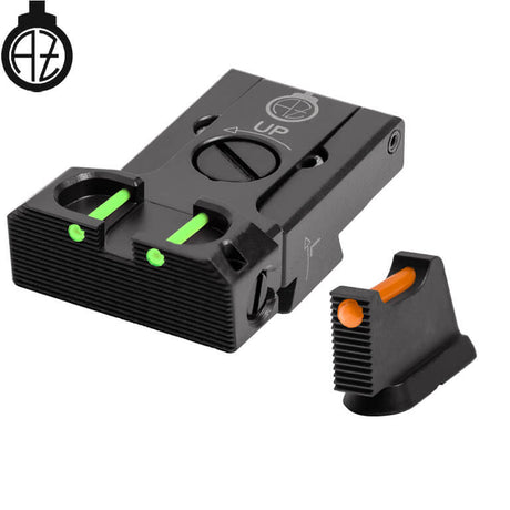 CZ 75B, CZ P-01, CZ 75 SP-01 säädettävät rautähtäimet kuituoptiikalla | type B Zendl
