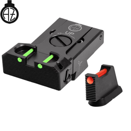CZ 75B, CZ P-01, CZ 75 SP-01 säädettävät rautähtäimet kuituoptiikalla | type B Zendl