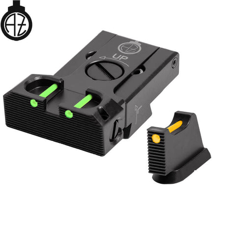 CZ 75B, CZ P-01, CZ 75 SP-01 säädettävät rautähtäimet kuituoptiikalla | type B Zendl