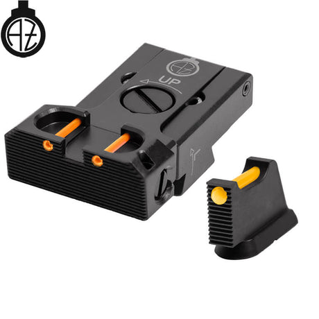 CZ 75B, CZ P-01, CZ 75 SP-01 säädettävät rautähtäimet kuituoptiikalla | type B Zendl