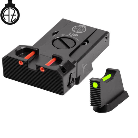 CZ 75B, CZ P-01, CZ 75 SP-01 säädettävät rautähtäimet kuituoptiikalla | type B Zendl