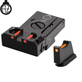 CZ 75B, CZ P-01, CZ 75 SP-01 säädettävät rautähtäimet valokuidulla | tyyppi B Zendl