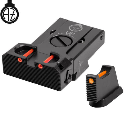CZ 75B, CZ P-01, CZ 75 SP-01 säädettävät rautähtäimet kuituoptiikalla | type B Zendl