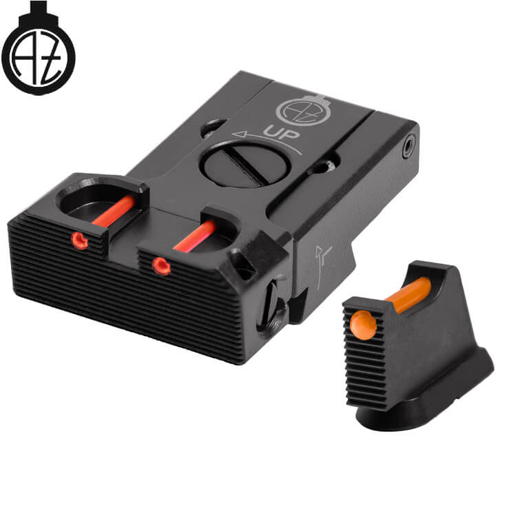CZ 75B, CZ P-01, CZ 75 SP-01 säädettävät rautähtäimet valokuidulla | tyyppi B Zendl