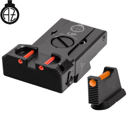 CZ 75B, CZ P-01, CZ 75 SP-01 säädettävät rautähtäimet kuituoptiikalla | type B Zendl