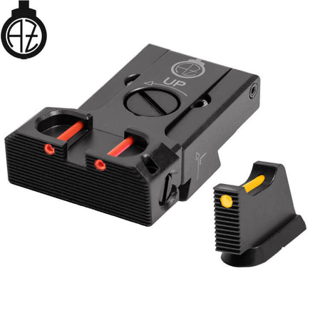CZ 75B, CZ P-01, CZ 75 SP-01 säädettävät rautähtäimet kuituoptiikalla | type B Zendl