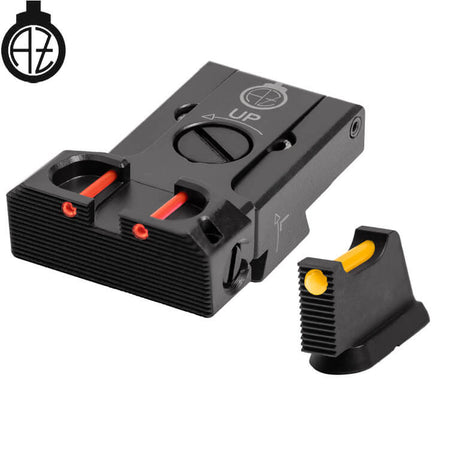 CZ 75B, CZ P-01, CZ 75 SP-01 säädettävät rautähtäimet kuituoptiikalla | type B Zendl
