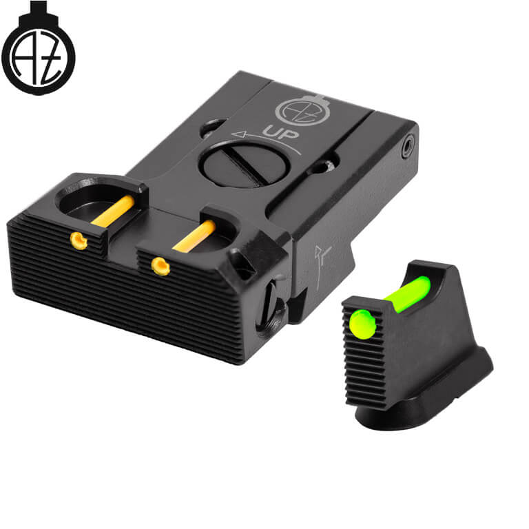 CZ 75B, CZ P-01, CZ 75 SP-01 säädettävät rautähtäimet valokuidulla | tyyppi B Zendl