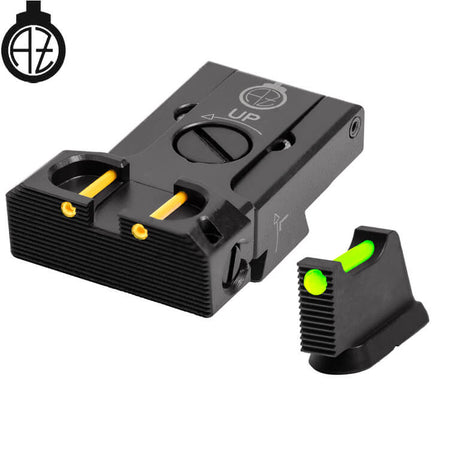 CZ 75B, CZ P-01, CZ 75 SP-01 säädettävät rautähtäimet kuituoptiikalla | type B Zendl