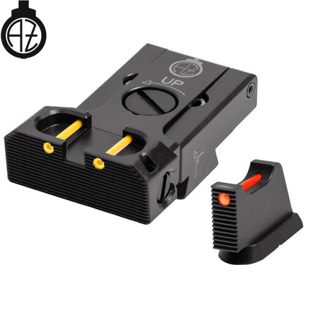 CZ 75B, CZ P-01, CZ 75 SP-01 säädettävät rautähtäimet kuituoptiikalla | type B Zendl