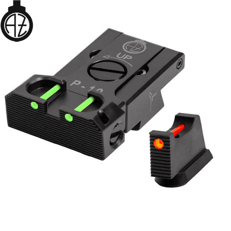 CZ P-10 säädettävät rautähtäimet kuituoptiikalla | tyyppi B
