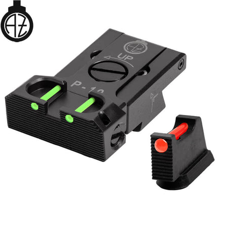 CZ P-10 säädettävät rautähtäimet kuituoptiikalla | tyyppi B
