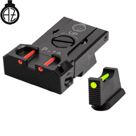 CZ P-10 säädettävät rautähtäimet kuituoptiikalla | tyyppi B
