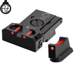 CZ Shadow 2, CZ 75 SP-01 Shadow säädettävät rautähtäimet valokuidulla | type B
