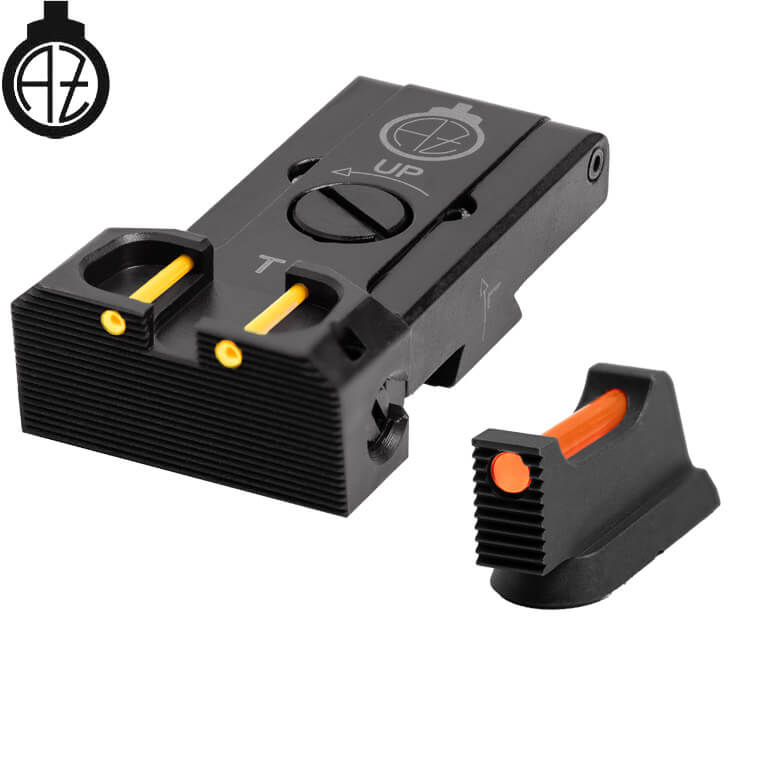CZ TS 2, CZ TS 1 & CZ Shadow 2 Target säädettävät rautähtäimet kuituoptiikalla | type B