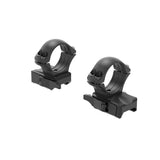 30 mm kiikaritähtäinten kiinnitys | kaksiosainen Picatinny QD Ergo -jalusta 
